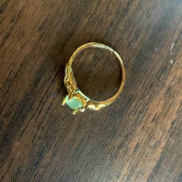 Gorgeous green gold ring size 7 - Picture 4 of 4